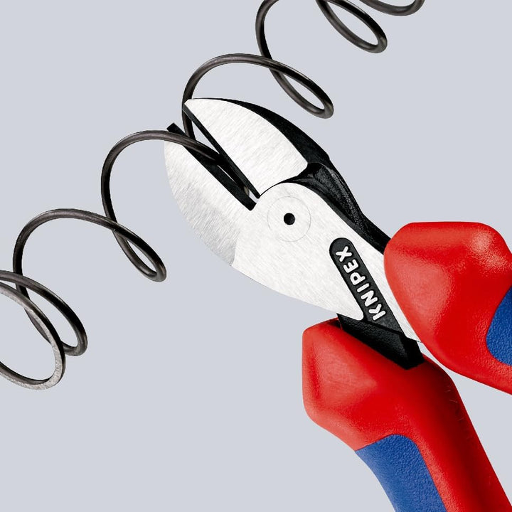 Knipex Kraft-Seitenschneider schwarz atramentiert, mit Mehrkomponenten-Hüllen 160 mm 74 02 160 atram