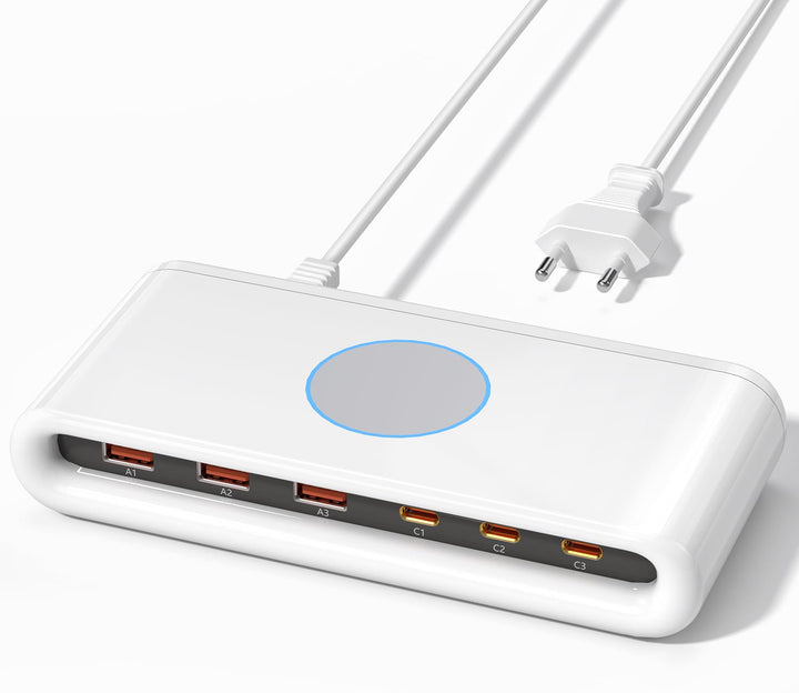 USB C Ladegerät Mehrfach,Schnellladegerät mit 20WPD+18WQC