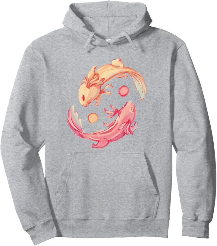 Axolotl Yin und Yang Pullover Hoodie