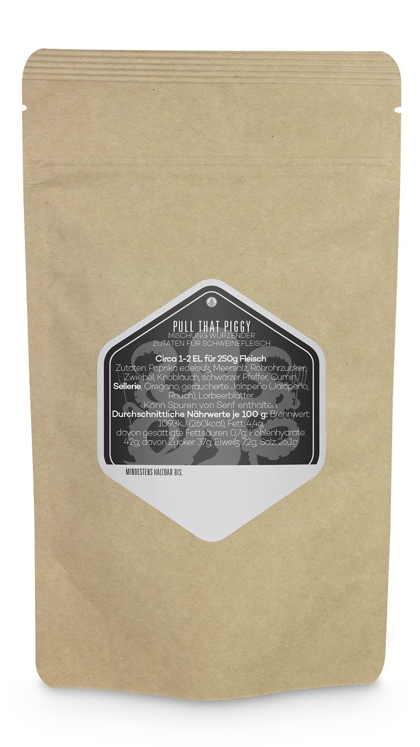 Ankerkraut Pull that Piggy, Pulled Pork BBQ-Rub, Gewürzmischung zum Grillen, 750g im Beutel 750g XXL