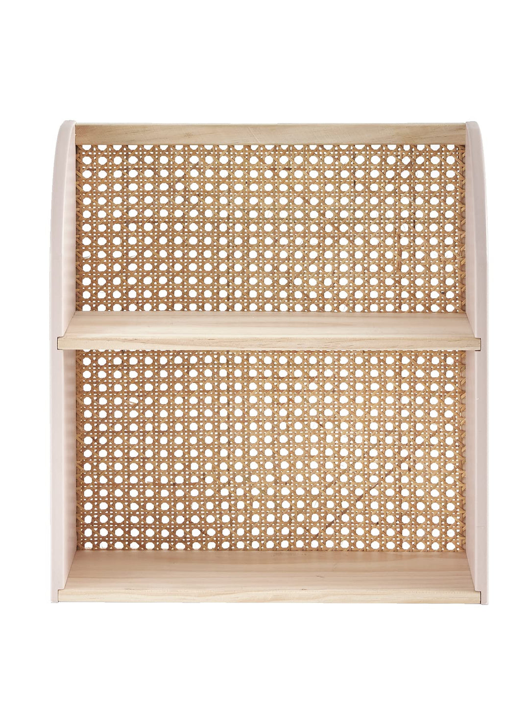 Vertbaudet Kinderzimmer Wandregal mit Rattan „Poesie“ rosa ONE Size Einheitsgrösse Rosa, Einheitsgrö