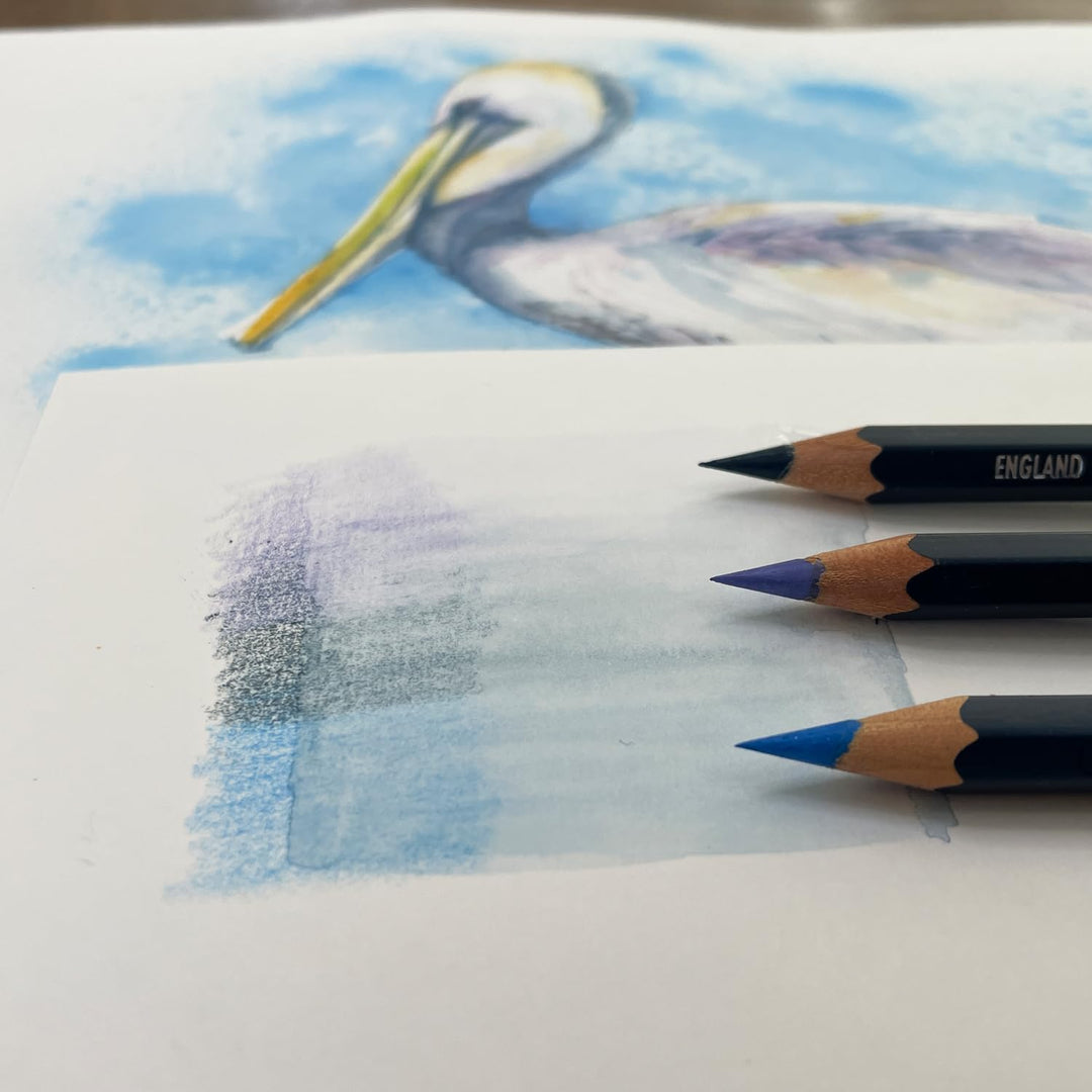 Derwent Aquarellstifte in einer Geschenk-Box aus Holz, Zeichnen & Malen, 48er-Set, Ideal zum Vermisc