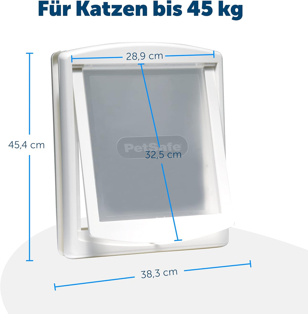 PetSafe Staywell Haustiertüre Original mit 2 Verschlussoptionen, Für Innen- und Aussentür, Für Hunde