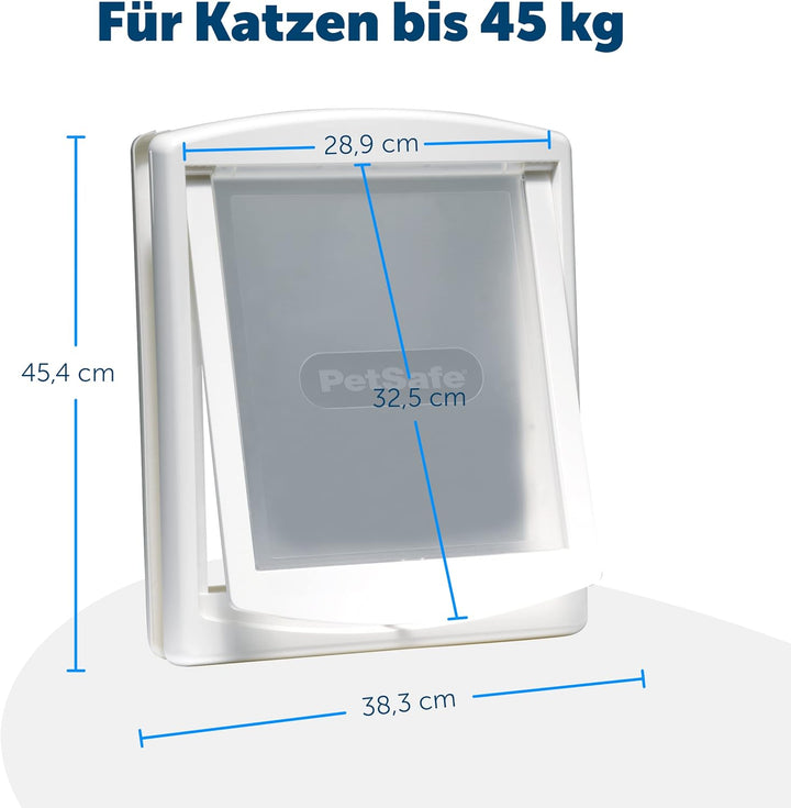 PetSafe Staywell Haustiertüre Original aus Kunststoff mit 2 Verschlussoptionen, Für Haustiere bis zu