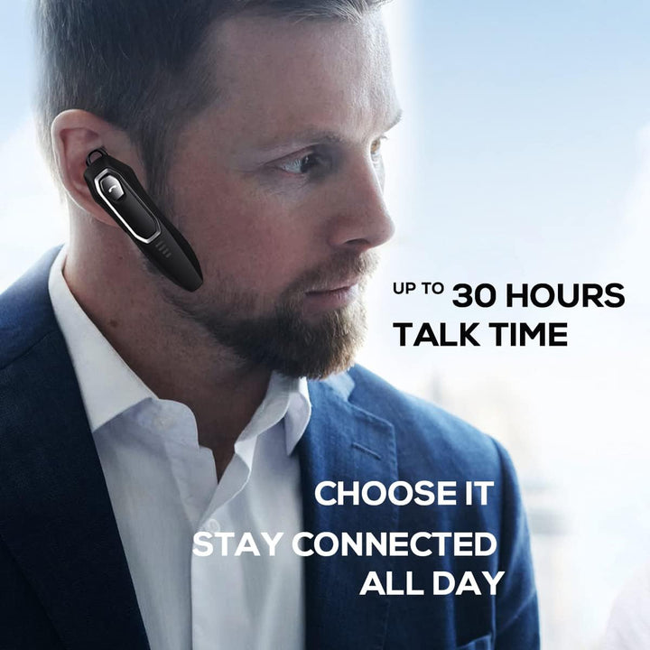 Micool Headset Bluetooth V5.0, Geräuschunterdrückung Freisprech Bluetooth Headset Handy 30 Stunden G