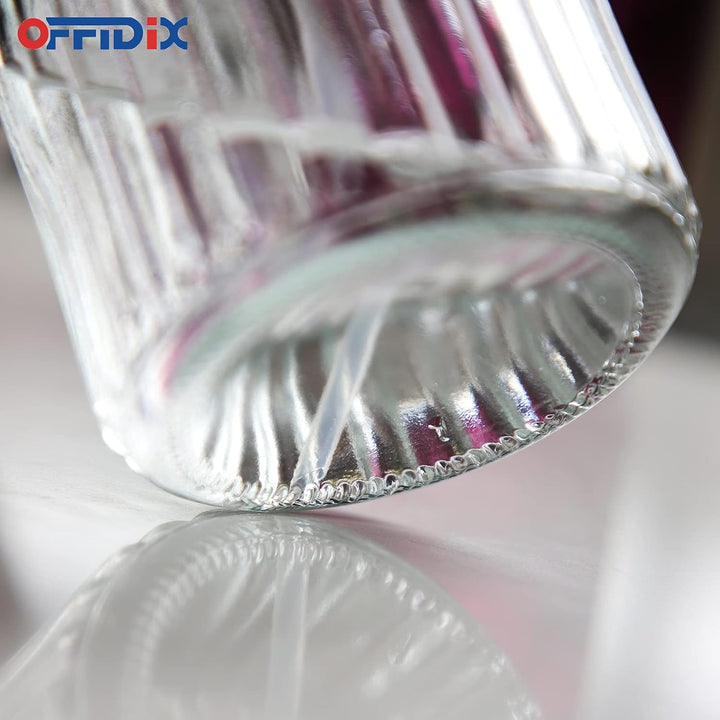 OFFIDIX Glas-Sprühflasche, transparente Sprühflasche mit feinem Nebel, Handdruck-Pflanzennebel mit o