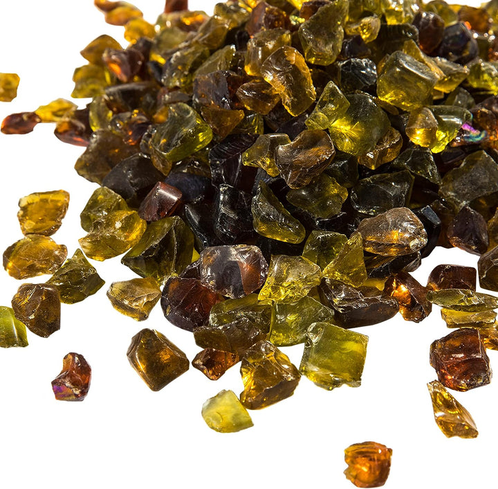 Teamson Home 4 kg Lavasteine für Gas-Feuerstelle, Feuerglas, sicher für Gas-Feuerstellen im Garten