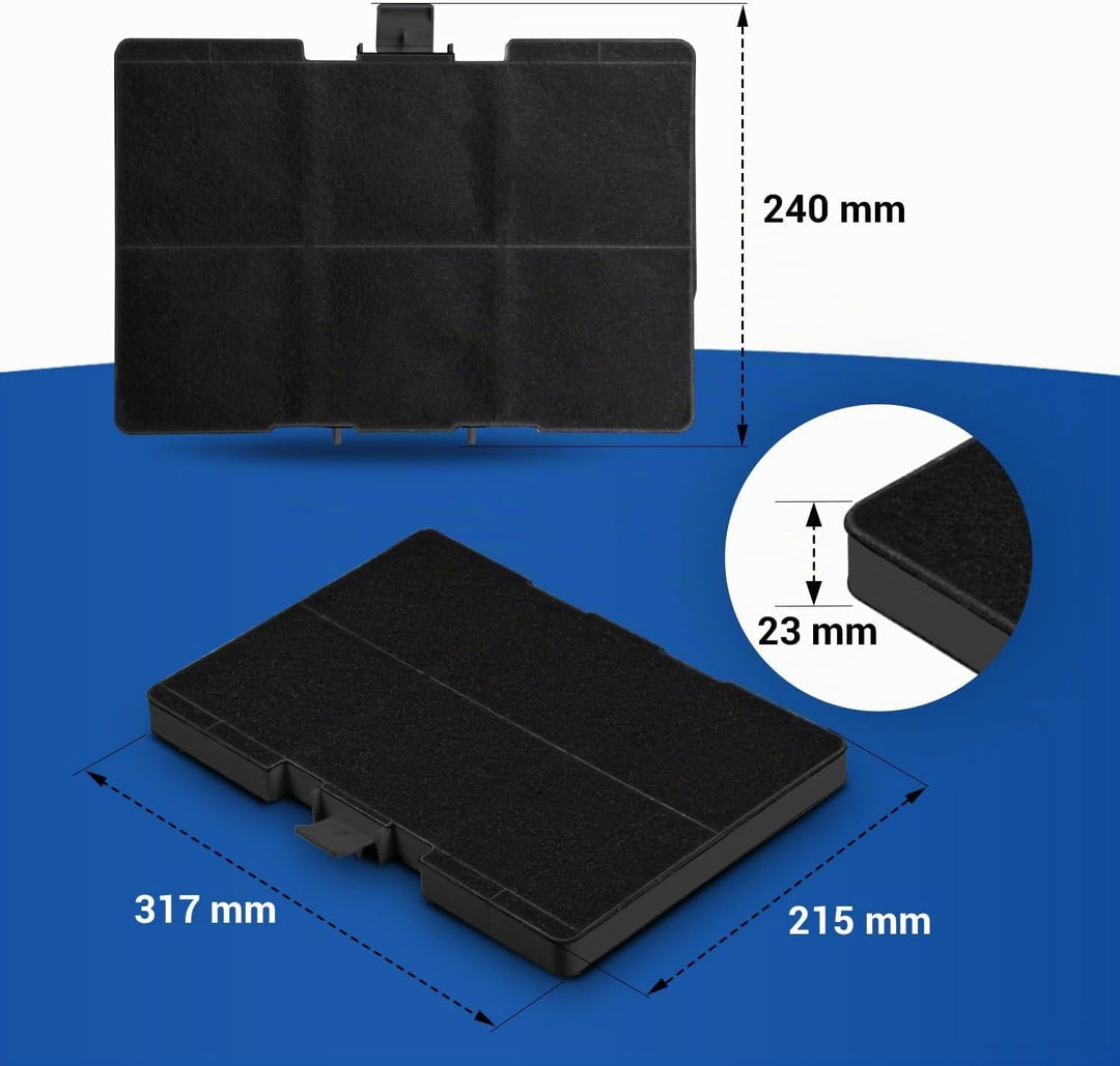 VIOKS Abzugshaube Filter Umlufthaube Set 3x Ersatz für Bosch Aktivkohlefilter 11026771 DHZ5346 00705