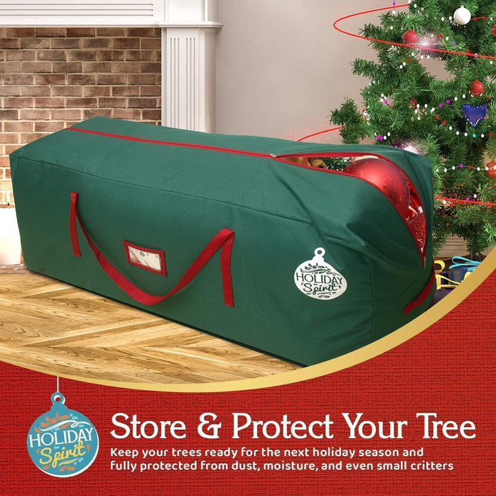 Holiday Spirit Green Christmas Tree Storage Bag - 7 FT…