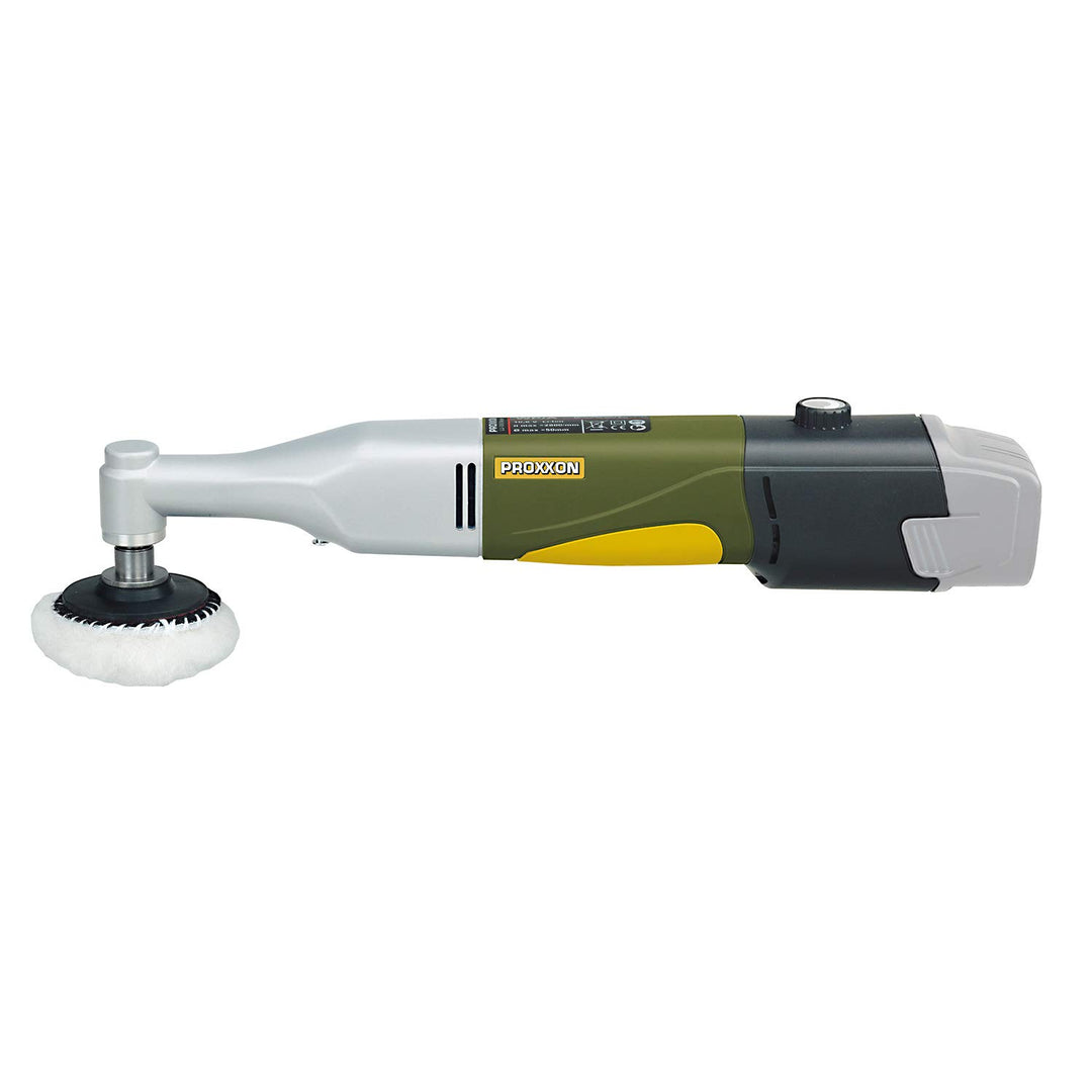 Proxxon 29822 Akku-Winkelpolierer WP/A, 10,8 Volt, einzeln ohne Akku/Ladegerät im Karton