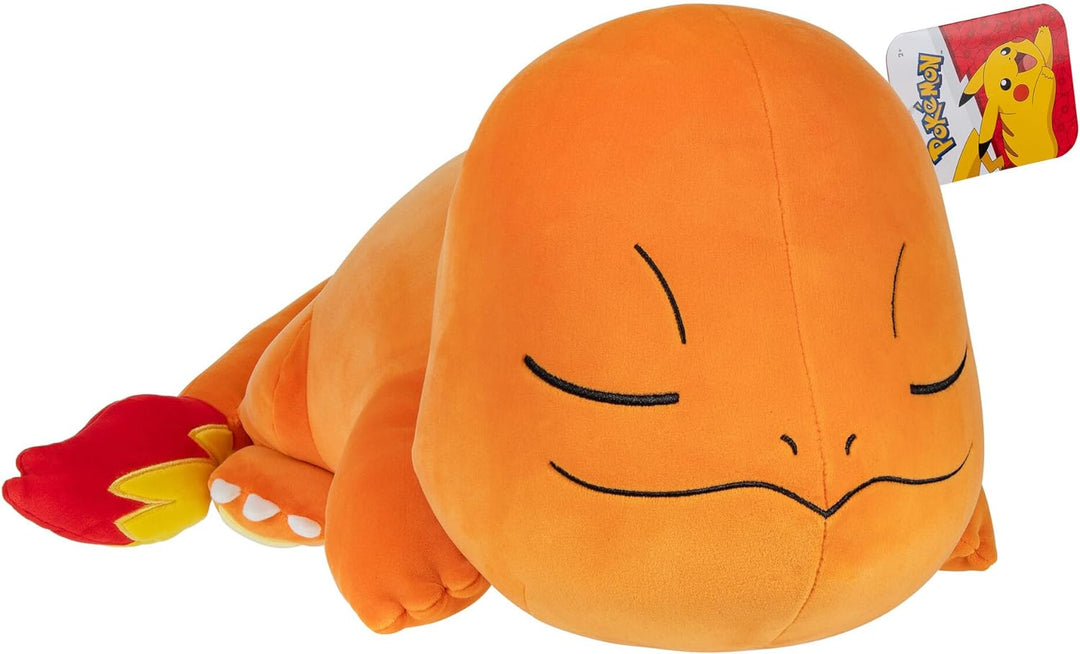 Pokémon PKW3883-45cm Schlafendes Plüsch - Glumanda, offizielles Plüsch Modern, Modern