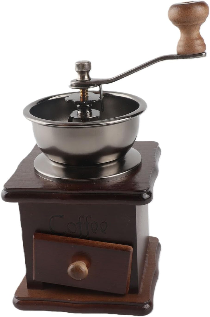 Manuelle Kaffeemühle, Rostfrei, Retro-Stil, Kaffeemühle mit Edelstahlkern