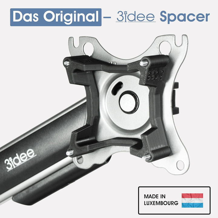 3IDEE Universeller VESA Distanzhalter, Abstandshalter, Spacer - 30mm Distanz - Monitor Halterung Ada