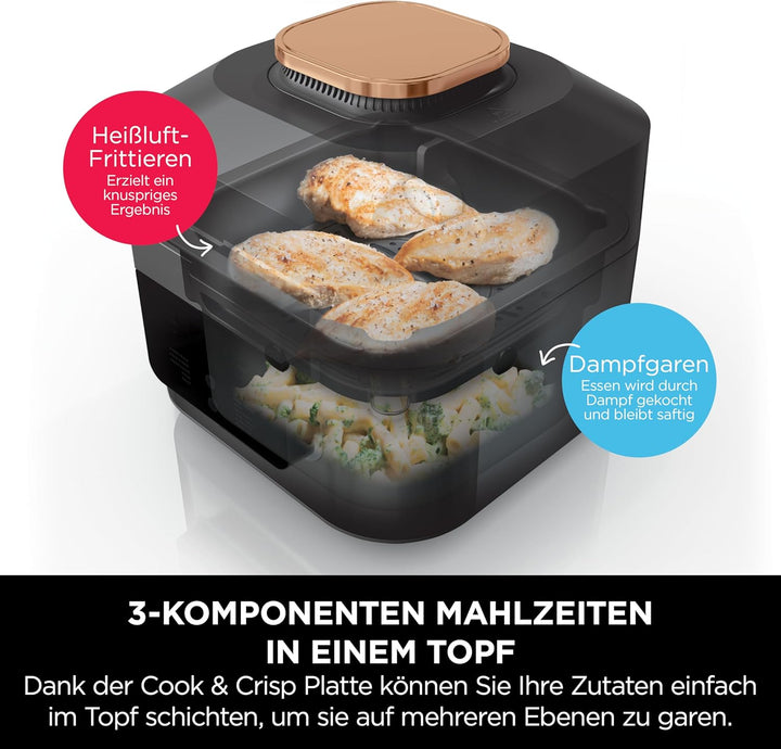 Ninja Speedi Multikocher, 5,7L, 10-in-1 Multicooker, Airfryer Heissluftfritteuse, Slow Cooker Langsa