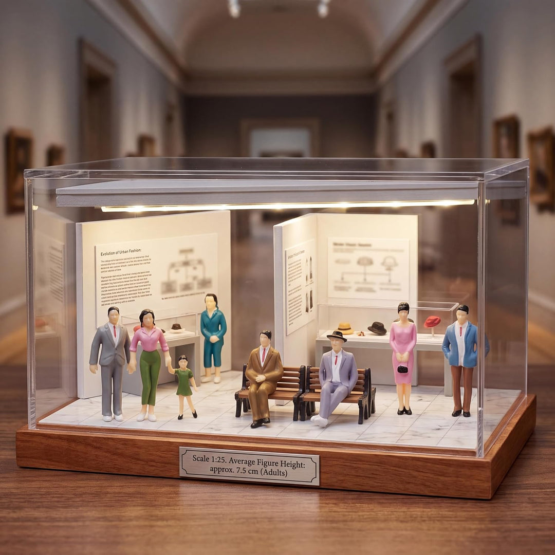 Namalu 98 Menschen Figuren im Massstab 1:25 Mini Modelleisenbahn Figuren Architektur Plastik Mensche