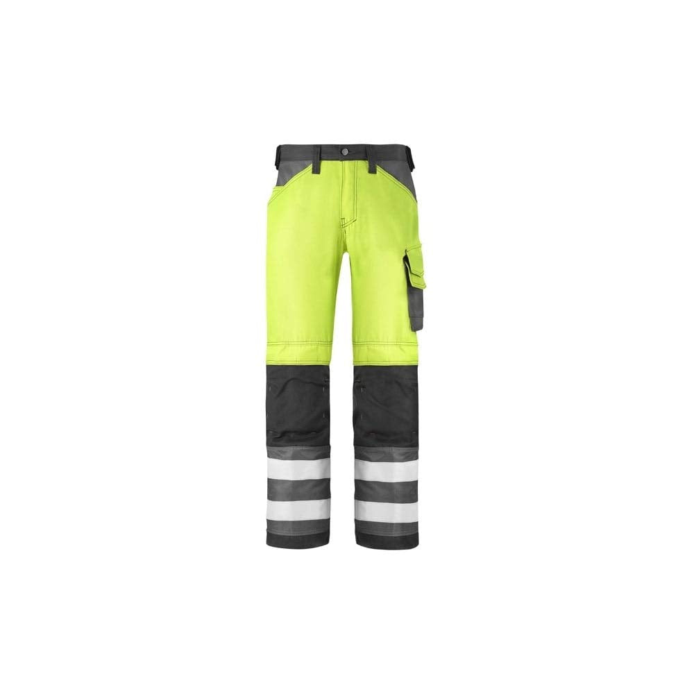 Snickers HV Hose gelb Kl. 2 Gr. 58 58 Hv Gelb-muted Black, 58 Hv Gelb-muted Black