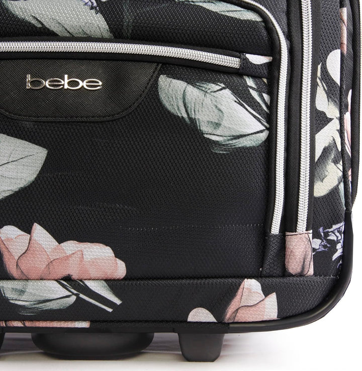 Bebe Valentina Damen-Handgepäcktasche mit Rädern unter dem Sitz, Floral Black, Einheitsgrösse, Valen