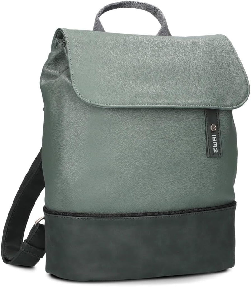 Zwei JANA Rucksack JR13 eucalyptus, Eucalyptus