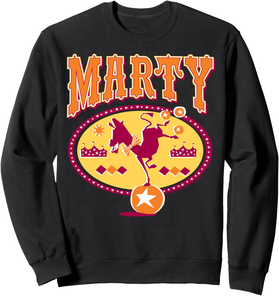 Madagascar Marty Circus Zebra Silhouette Poster Sweatshirt