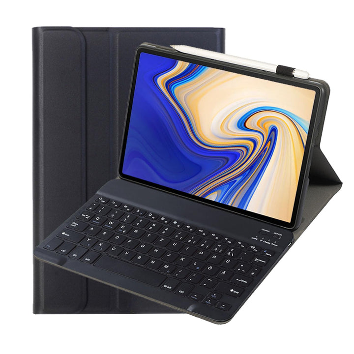 Tastatur Hülle für Samsung Galaxy Tab S4 10,5" Hülle mit Tastatur Magnetische Abnehmbare Deutsches Q