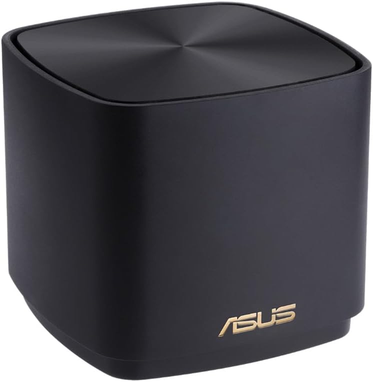 ASUS ZenWiFi AX Mini (XD4) AX1800 2er Set Schwarz kombinierbarer Router (2in1 Mesh Zugangspunkte-Set