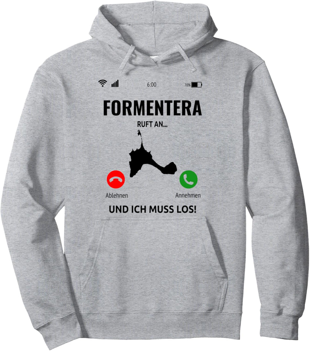 Formentera Ruft An Design Urlaub Balearen Insel Pullover Hoodie
