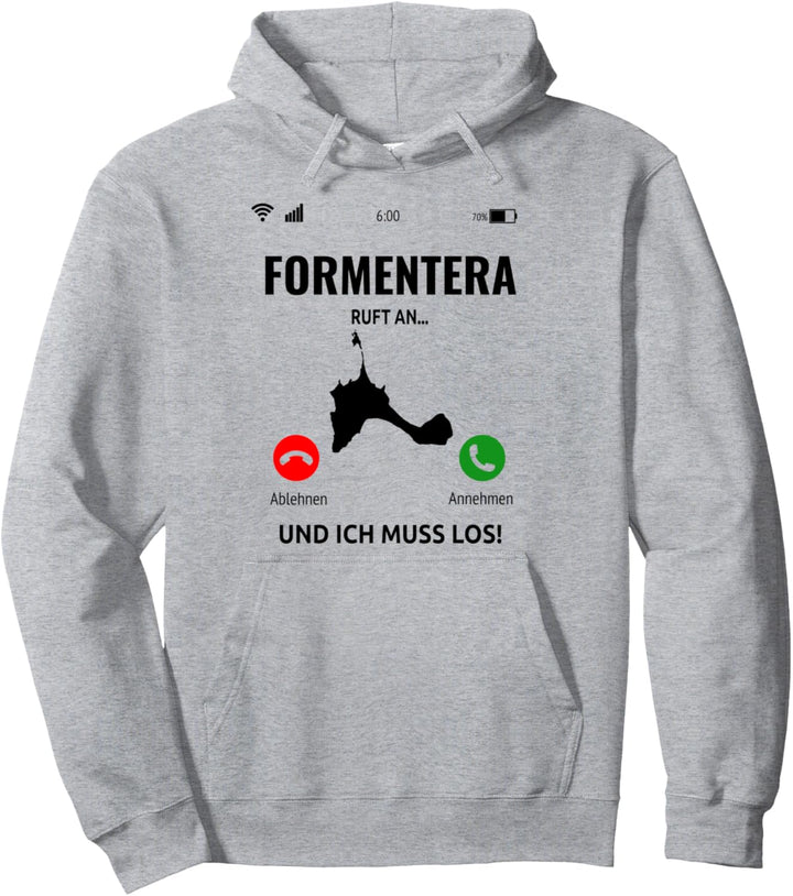 Formentera Ruft An Design Urlaub Balearen Insel Pullover Hoodie