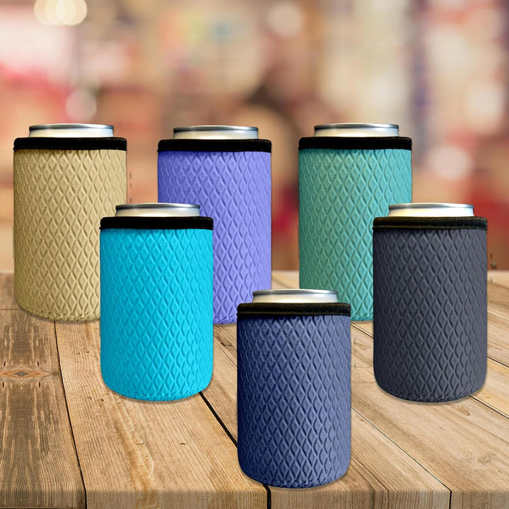 6 x 330ml/12oz Can Dosenkühler, Isolierte Neopren Dosenkühle für Bierflasche, Wiederverwendbar Rutsc