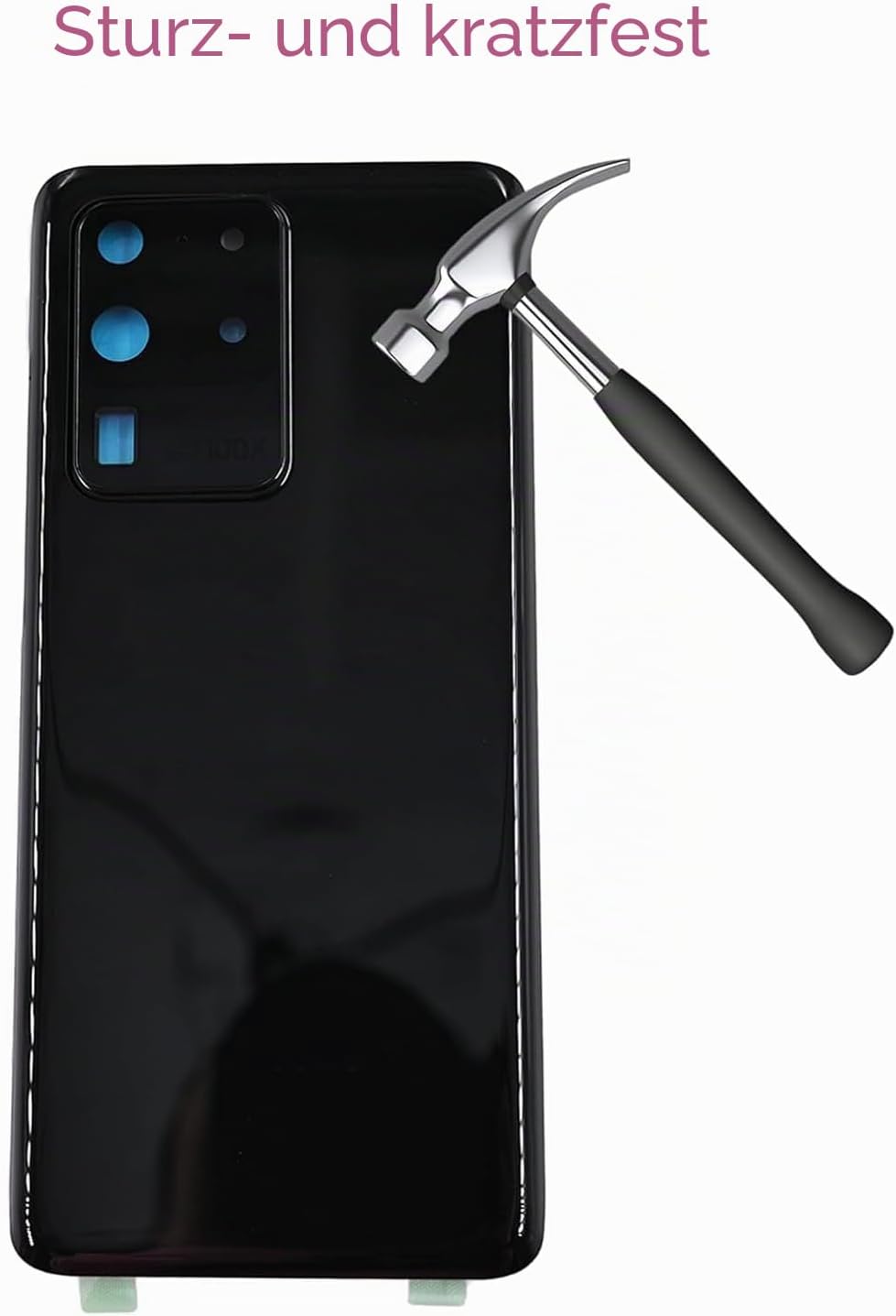 Galaxy S21 Ultra Back Cover Glas Ersatz + Gratis Reparaturwerkzeug für Galaxy S21 Ultra 5G G998U Geh