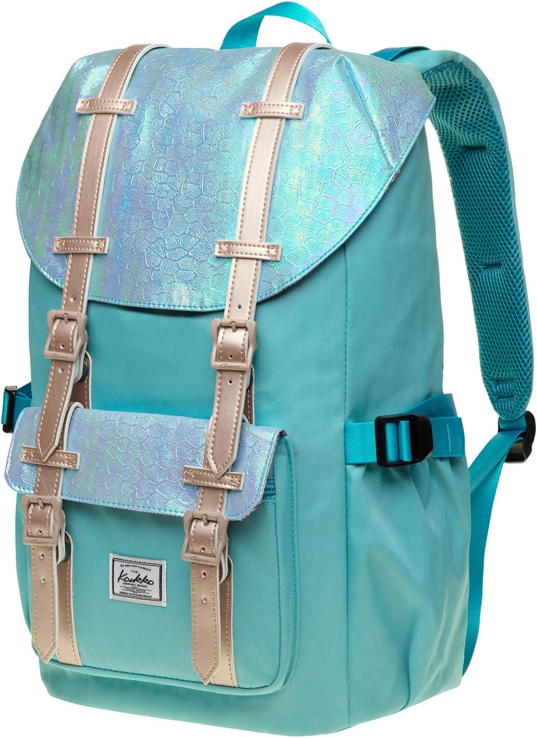 KAUKKO Rucksack für Studenten, 43,2 cm, für 38,1 cm (15 Zoll) Notebook, lässiger Tagesrucksack, Schü