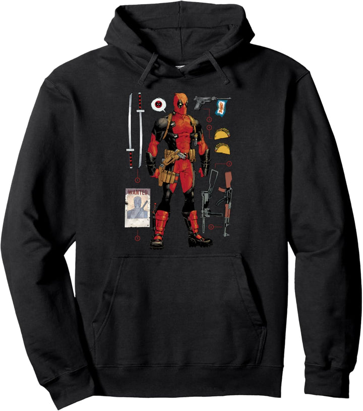 Marvel Deadpool Accessories Pullover Hoodie