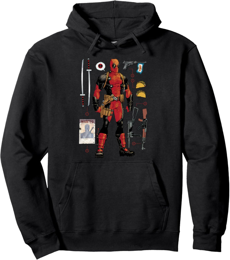 Marvel Deadpool Accessories Pullover Hoodie