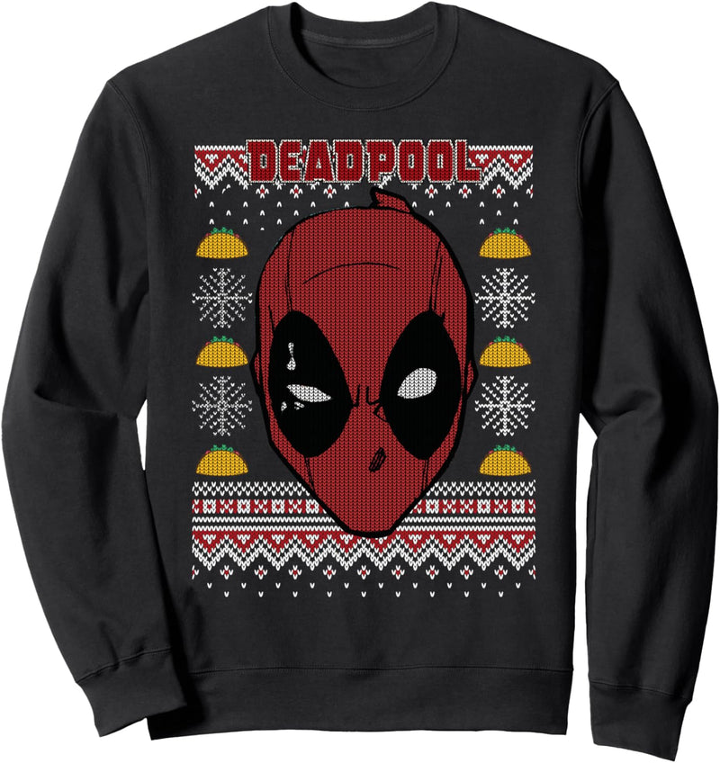 Marvel Deadpool Weihnachten Ugly Sweater Style Sweatshirt
