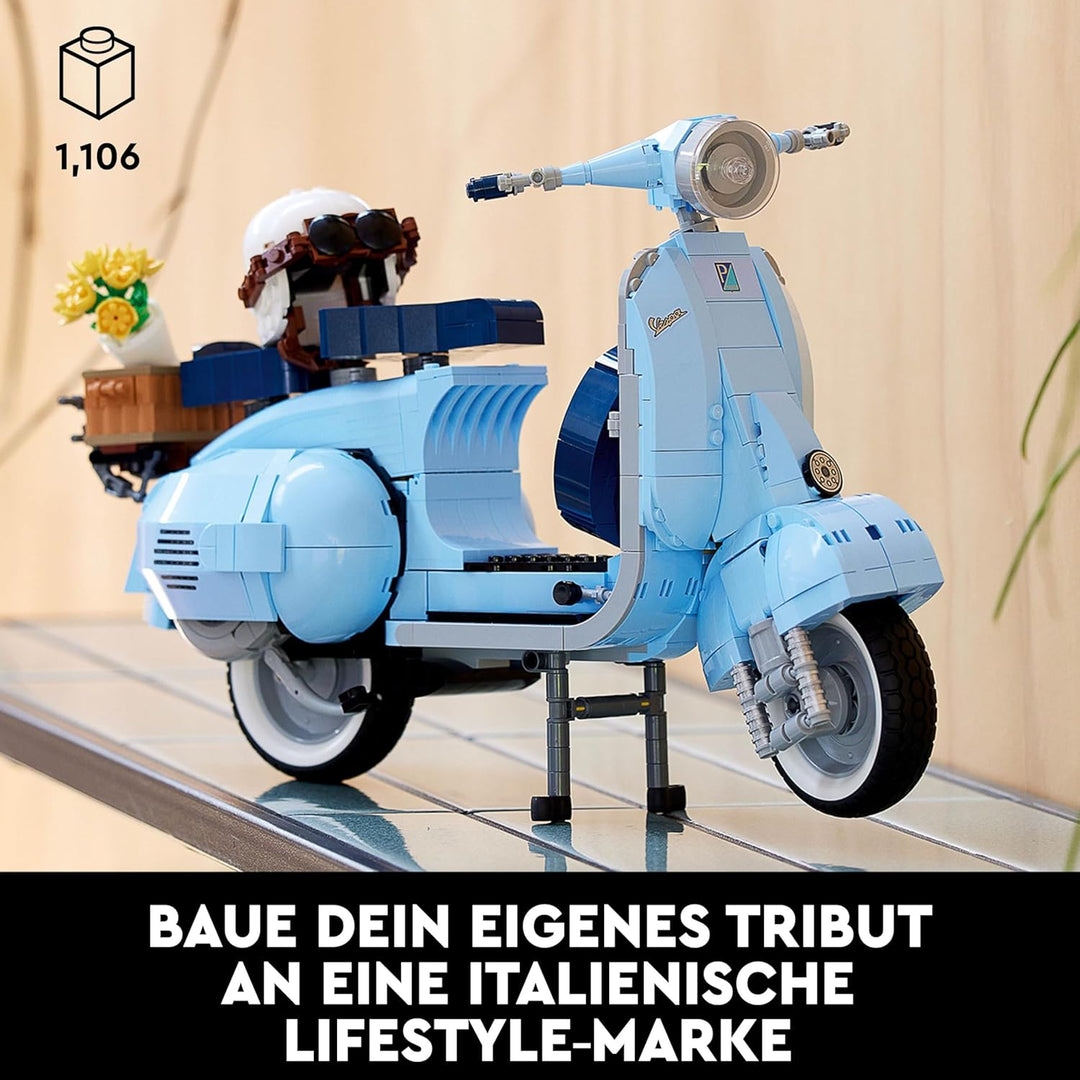 LEGO 10298 Icons Vespa 125 Scooter, italienische Ikone, Modellbausatz, Dekorationsset für Erwachsene