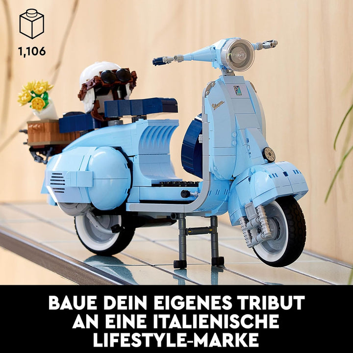 LEGO 10298 Icons Vespa 125 Scooter, italienische Ikone, Modellbausatz, Dekorationsset für Erwachsene