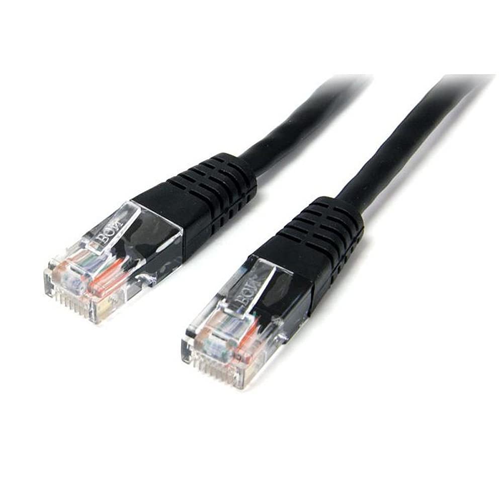 StarTech.com 15m Cat5e RJ45 UTP Patchkabel, Cat 5e Netzwerkkabel, Schwarz 15 m Schwarz, 15 m Schwarz
