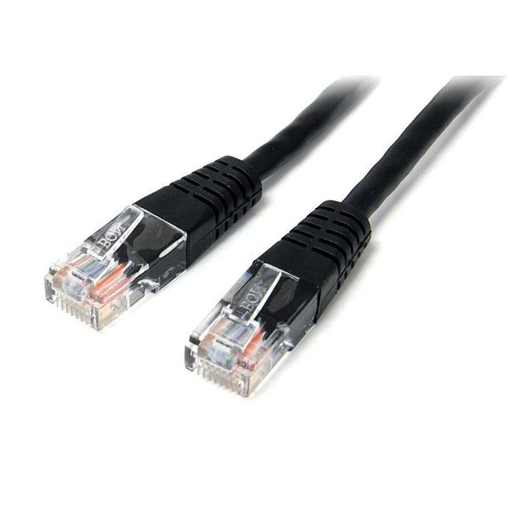 StarTech.com 15m Cat5e RJ45 UTP Patchkabel, Cat 5e Netzwerkkabel, Schwarz 15 m Schwarz, 15 m Schwarz