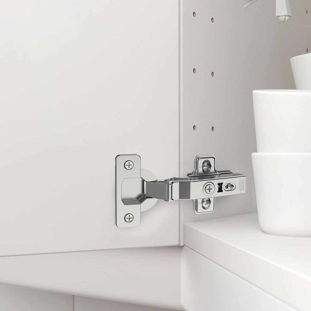 FURNIWARE 10 Stück Schrankscharniere, Öffnungswinkel 110° mit Hydraulisch Feder Perfekte Softclose K