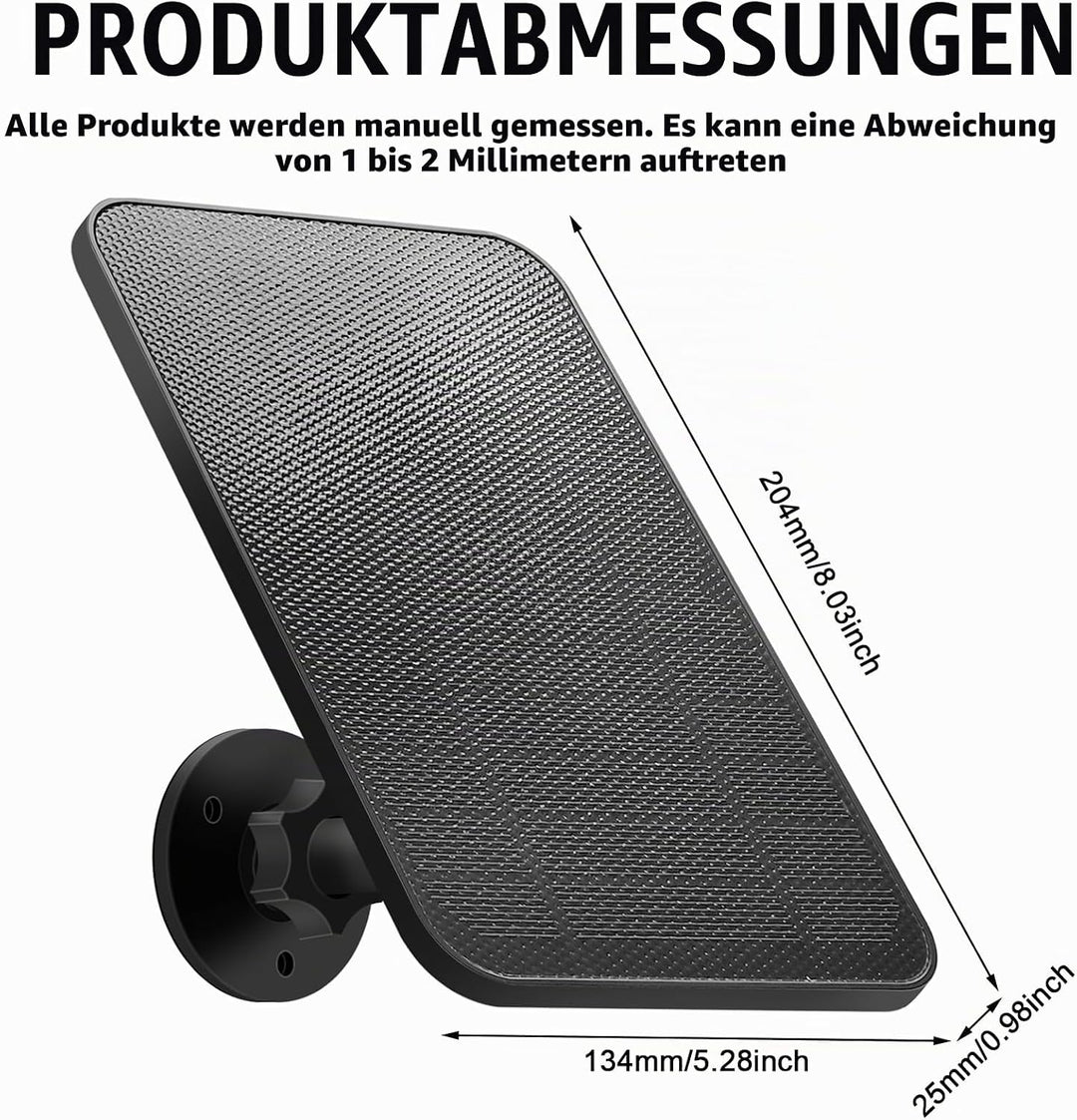 Solarpanel für Blink Kamera Outdoor, 4W Solarpanel kompatibel mit Blink Outdoor Kamera (3rd Gen), Bl