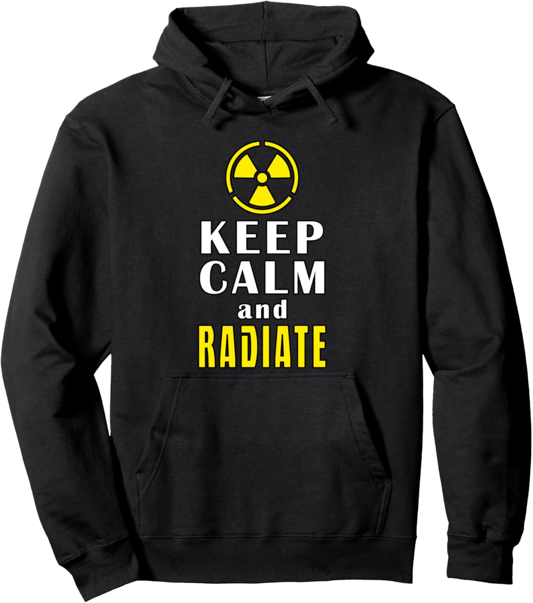 Keep Calm And Radiate Lustig Lehrer Physik Schule Pullover Hoodie