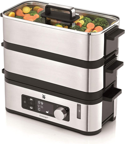 WMF KÜCHENminis Dampfgarer, 2 individuell regulierbare Garräume mit je 2,15 l, Warmhaltefunktion und