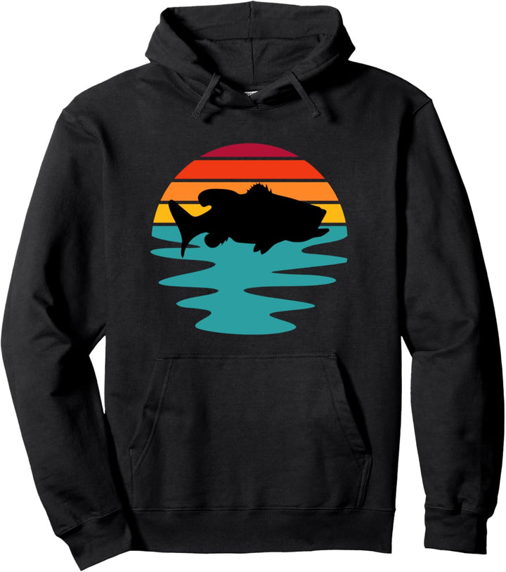 Bass Fishing Geschenk Pullover Hoodie