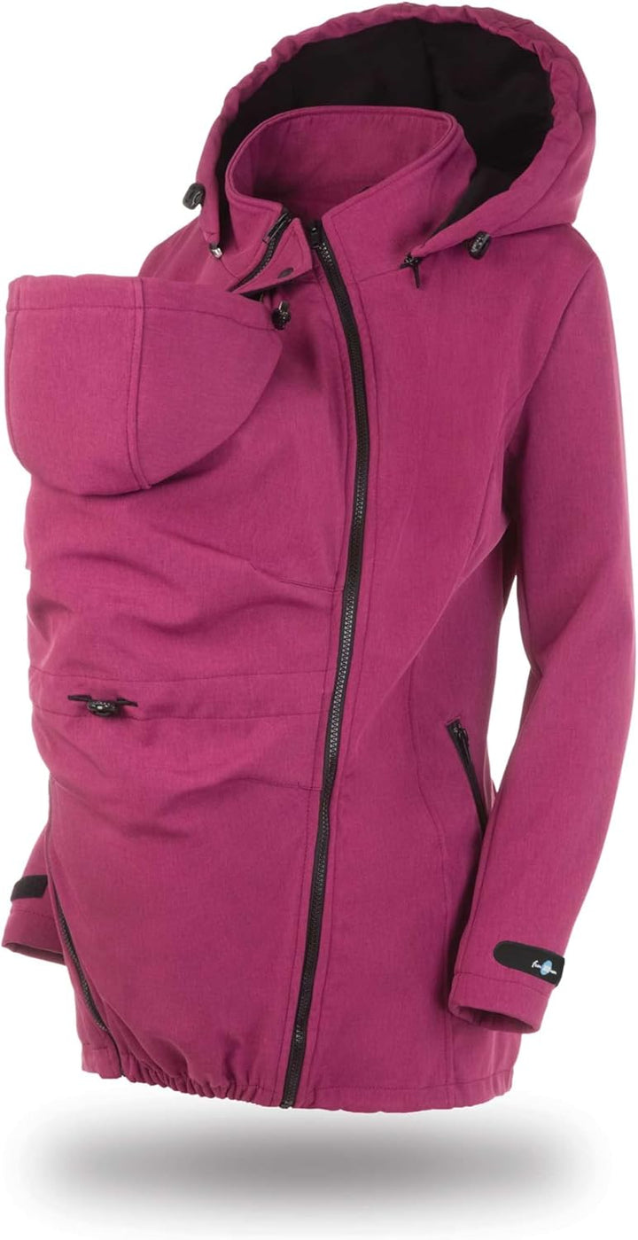 fun2bemum Enigma 5in1 BACK/FRONT Softshell Jacke,Tragejacke, Babytragejacke,Schwangerschaftsjacke XL