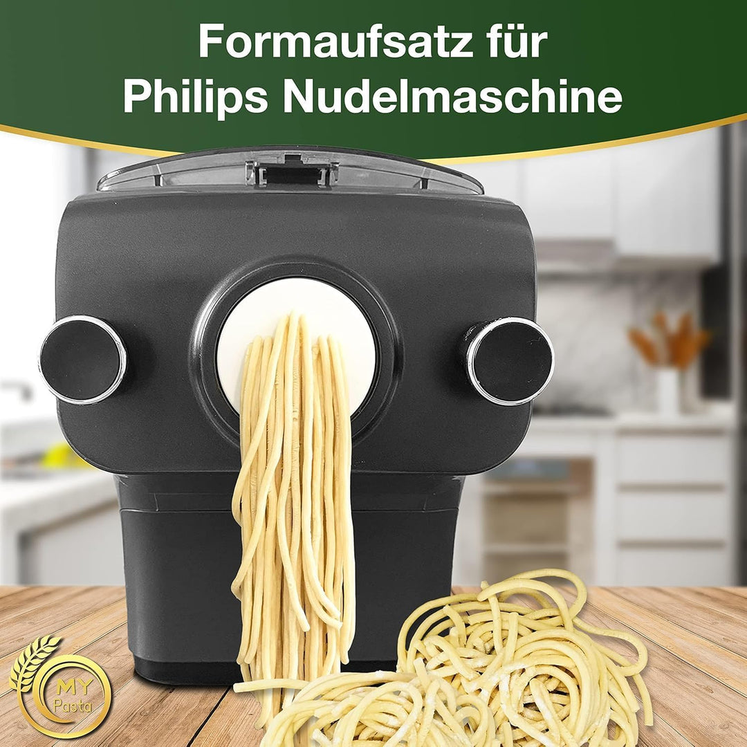 MY PASTA - Bigoli 4mm - Udon Zubehör für Pastamaker - Pasta Disc kompatibel mit Pasta Maker Avance -