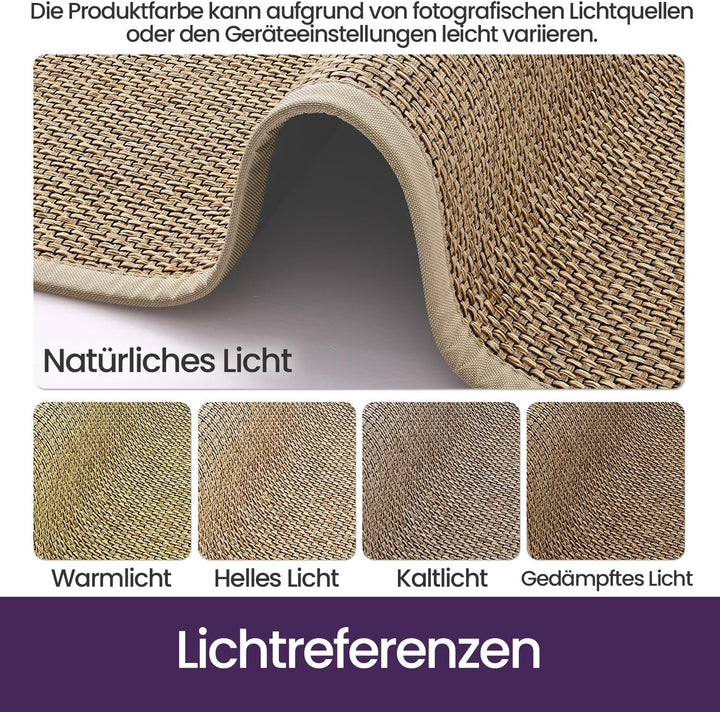DEXI Fussmatte Innen 120 x 180 cm, rutschfest und Saugstark, Beige Beige 120 x 180 cm, Beige 120 x 1