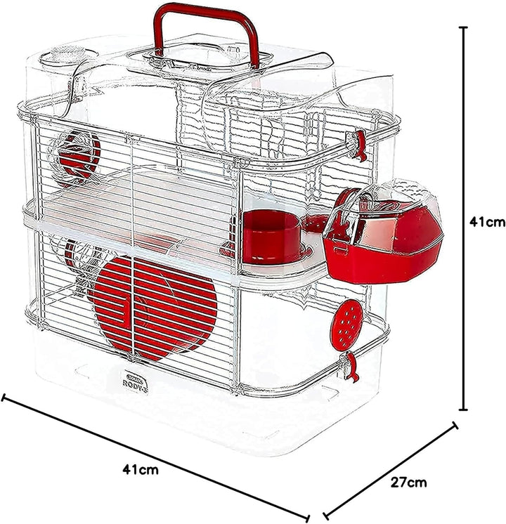 Zolux Käfig für Hamster, Mäuse, Rennmäuse, 3 Zoll, 1 Stück (1er Pack)
