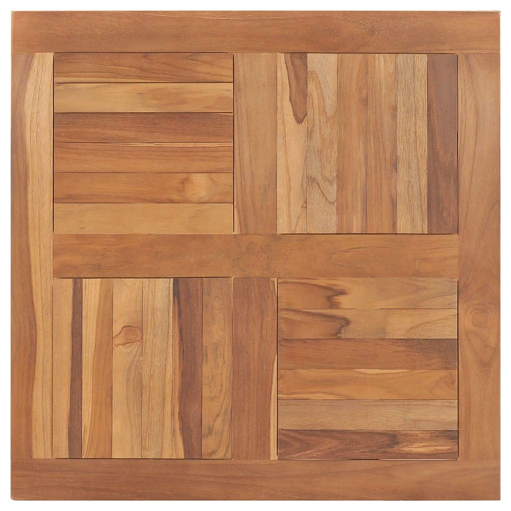 BADJAS Tischplatte Massivholz Teak Quadratisch Schreibtischplatte, DIY Stabile Esstisch, Schreibtisc