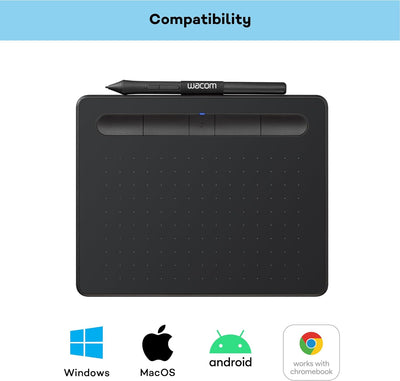 Wacom Intuos Small Zeichentablett Bluetooth - Tablet zum Zeichnen & zur Fotobearbeitung mit druckemp