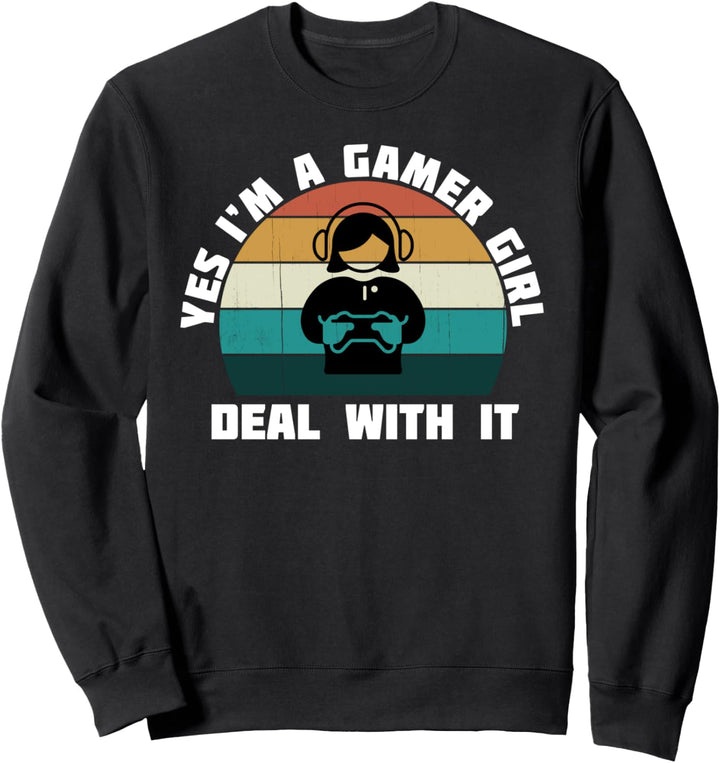 Ja, ich bin ein Gamer-Mädchen: Lustiges Videospiel Sweatshirt