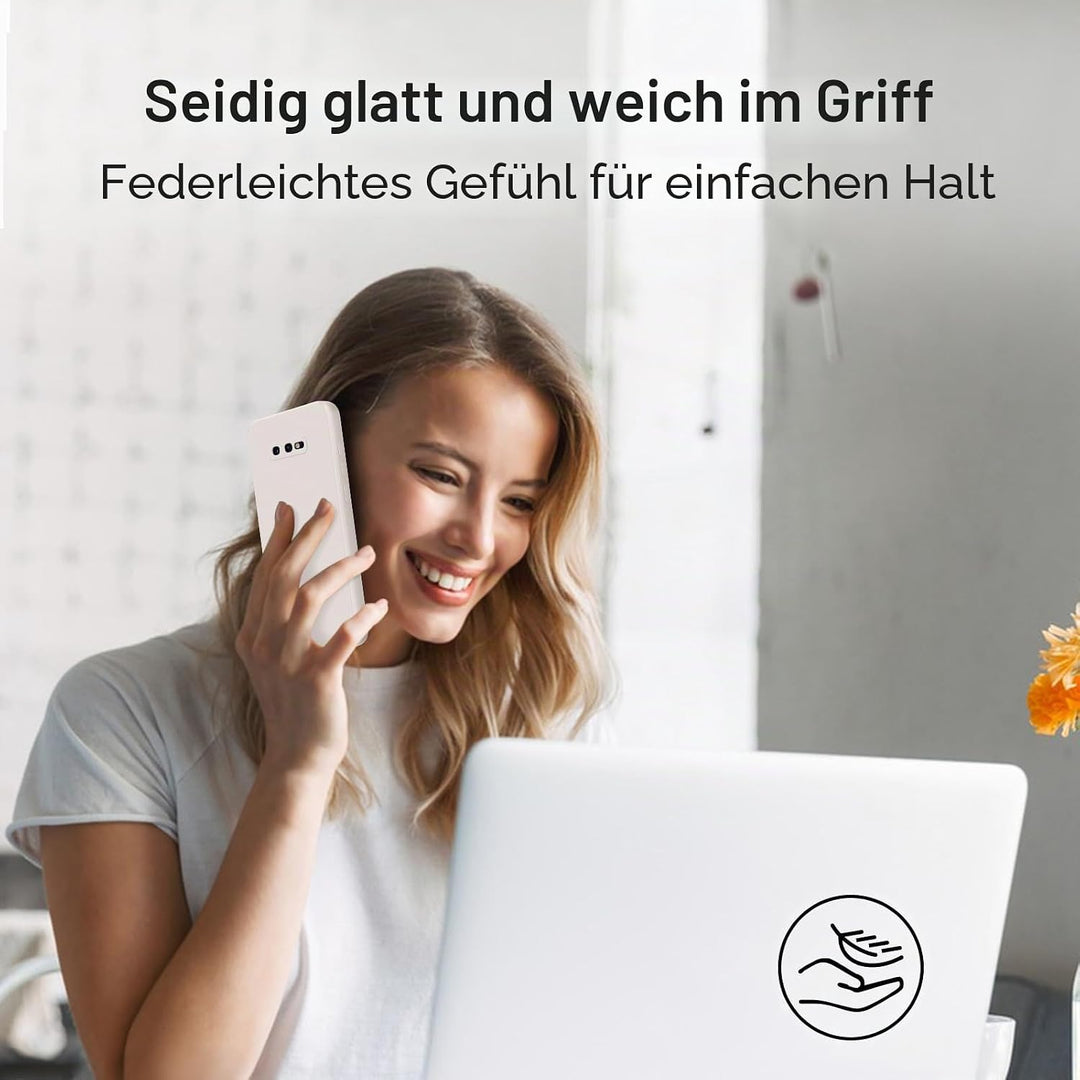 GiiYoon Silikonhülle Kompatibel mit Samsung Galaxy S10e, Ganzkörperhülle, seidig weiche Haptik Handy